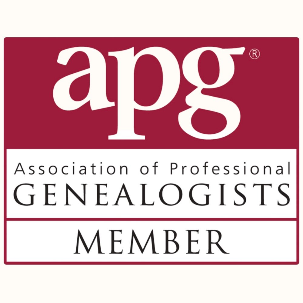 : APG – Association of Professional Genealogists member logo