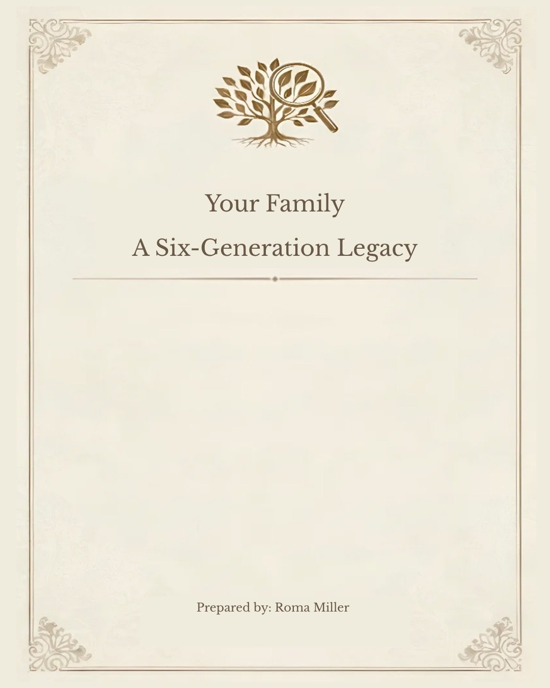 Sample Genealogy Report